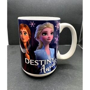 Disney Frozen 2 Destiny Awaits Ceramic Coffee Mug Zak Designs Anna Elsa Olaf